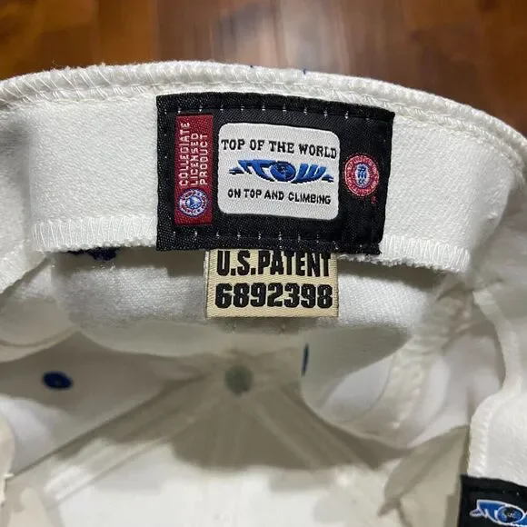 Top Of The World Vintage UK Kentucky NCAA Stretch Fitted Cap White Blue One Size - Picture 6 of 7